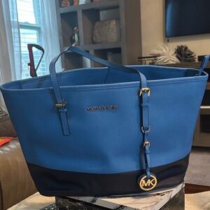 Michael Kors Cobalt and Navy Tote